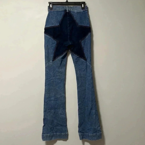 NWT REVICE two toned  Venus flare Special Edition Star jeans 27 - Picture 7 of 12